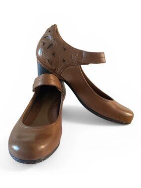 Rockport Cobb Hill Collection Leather Mary Jane Shoes Size 9 Brown